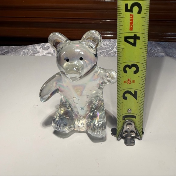 Daum France Crystal Glass Teddy Bear Paperweight Figurine - Picture 6 of 7